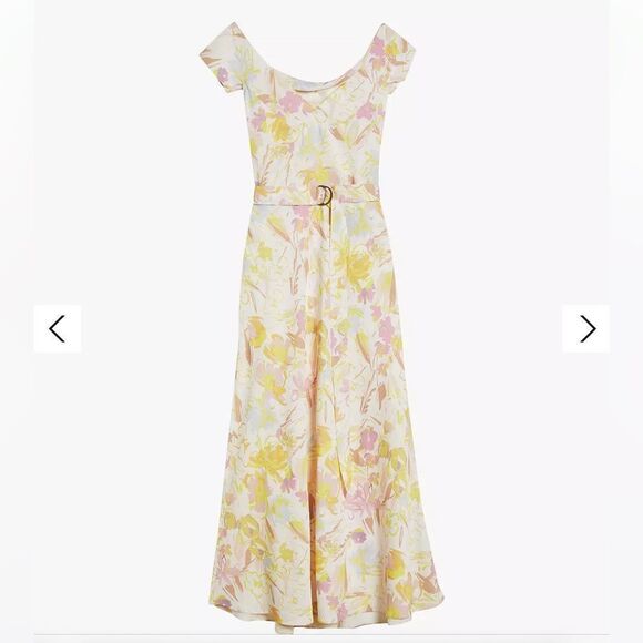 TED BAKER LONDON Necole Floral Belted Maxi Dress NEW size 0 - Picture 6 of 16